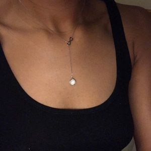 Swarvoski Sterling Silver Infinity Chain